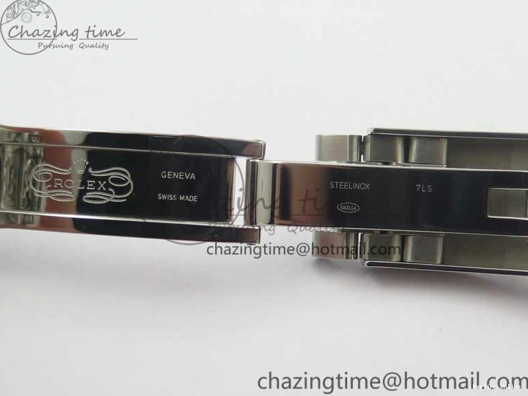 0514 Contemporary Milgauss 116400 904L Engraved SS DJF 11 Best Edition Blue Dial on 904L Engraved SS Bracelet A2836 (Real Green Sapphire Crystal) 3068